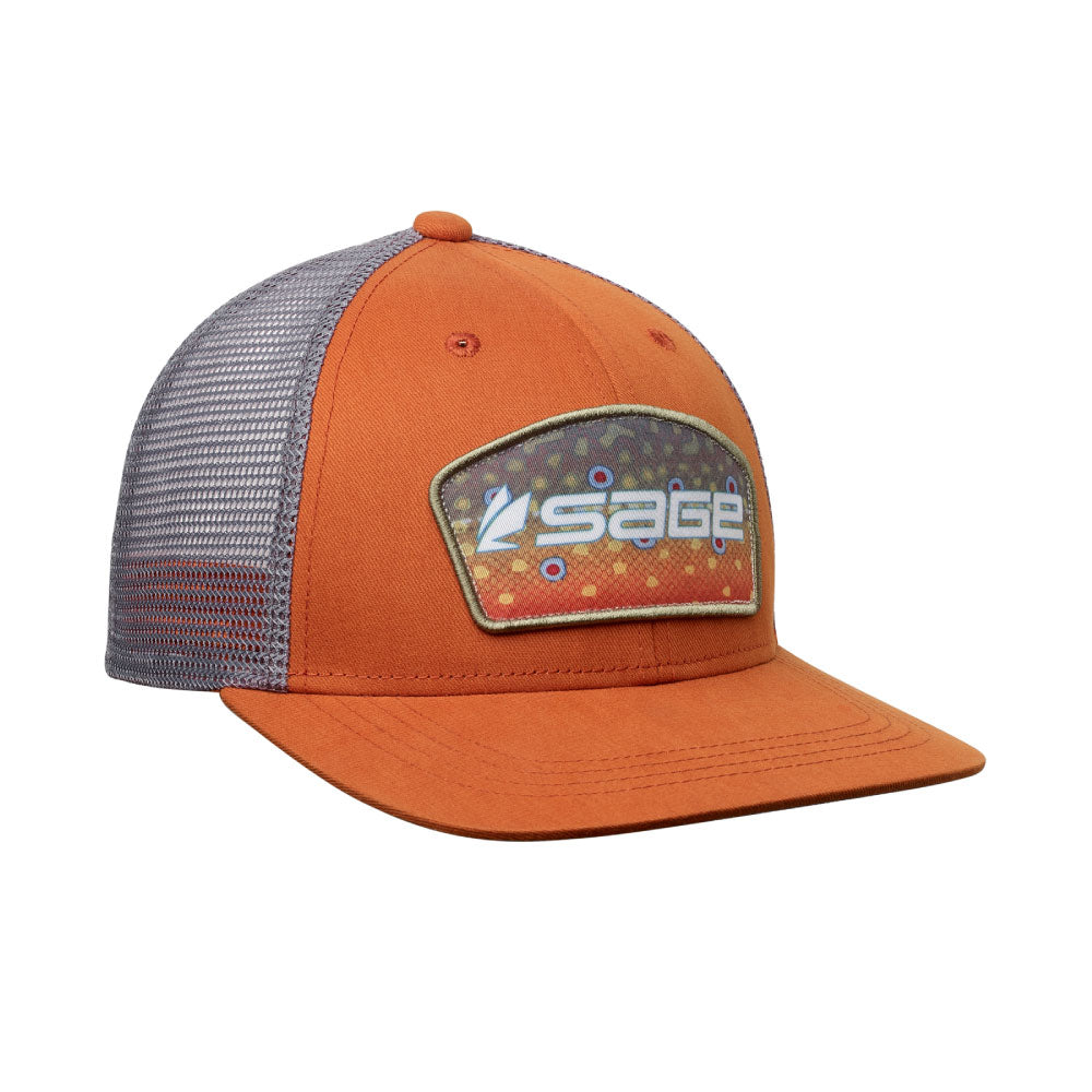 PATCH TRUCKER ORANGE - BROOK TROUT
