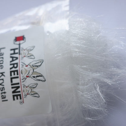 LARGE KRYSTAL HACKLE WHITE CLEAR